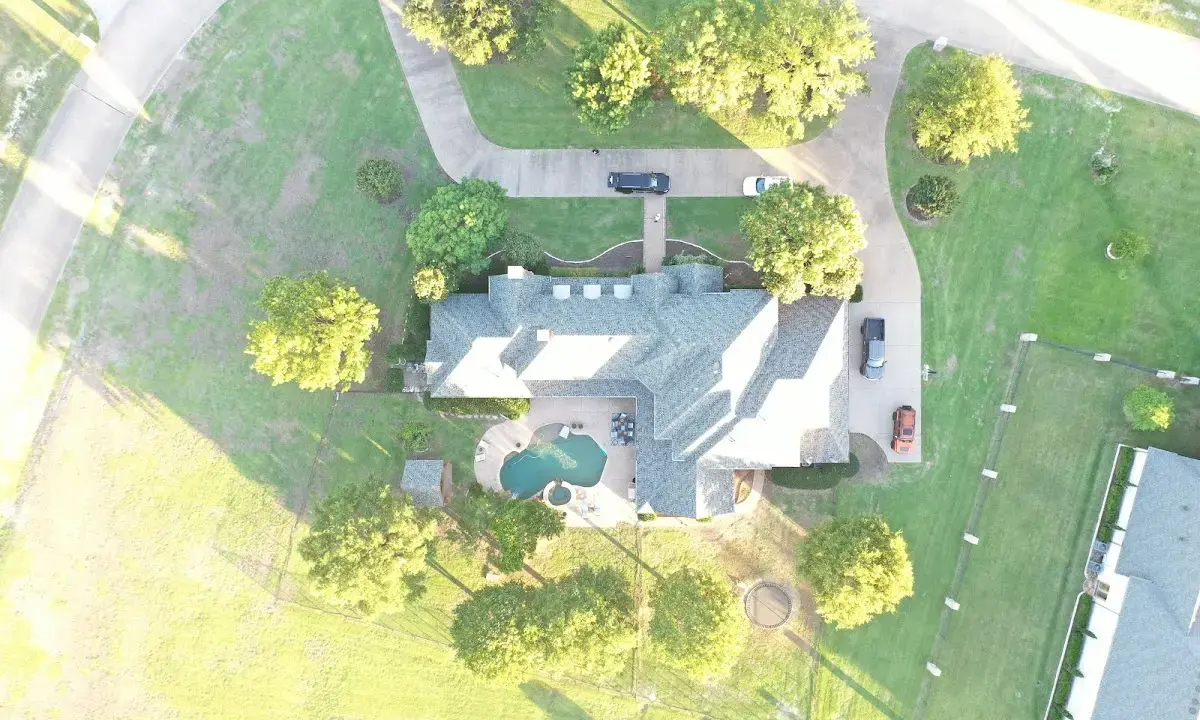 New shingle roof installation on a home in Seven Oaks